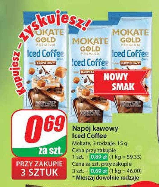 Iced coffee caramel Mokate gold promocja