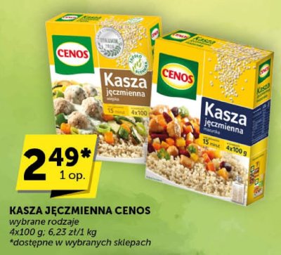 Kasza jęczmienna Cenos promocja w Groszek