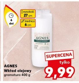 Wkład olejowy 6 dni eco Agnes promocja