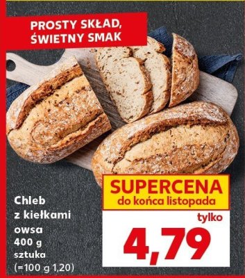 Chleb z kiełkami owsa promocja w Kaufland