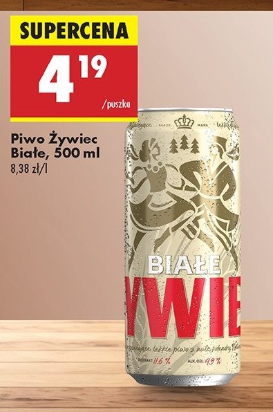 Piwo Żywiec białe promocja w Biedronka