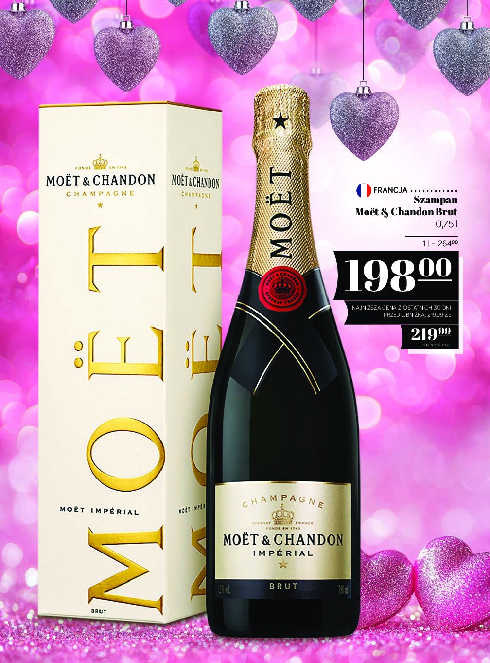 Szampan karton MOET & CHANDON BRUT IMPERIAL promocja