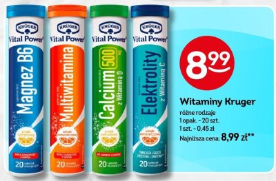 Witaminy Kruger różne rodzaje promocja w Żabka
