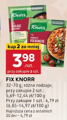 Fix Knorr promocja w Stokrotka