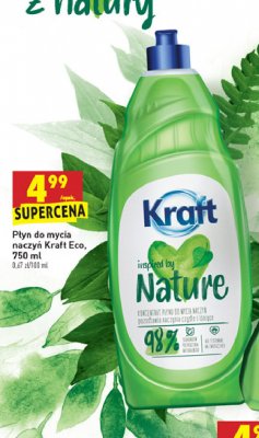 Płyn do mycia naczyń ekologiczny Kraft inspired by nature promocja
