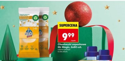 Chusteczki zapachowe Mr Magic, 2x80 szt. promocja w Biedronka