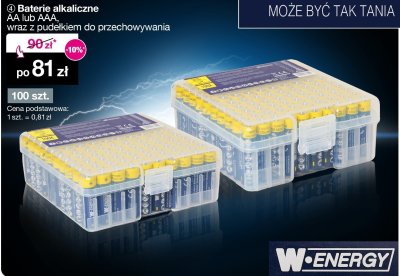 Baterie alkaliczne aa promocja w Woolworth
