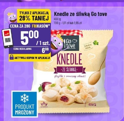 Knedle ze śliwką Go tove promocja w POLOmarket