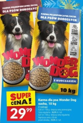 Karma dla psa Wonder Dog sucha, 10 kg promocja w Twój Market