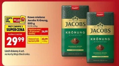 Kawa mielona Jacobs Krönung promocja w Biedronka