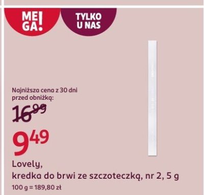 Kredka do brwi ze szczoteczką nr 2 promocja w Rossmann
