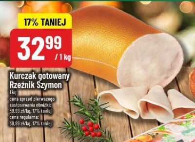 Kurczak gotowany Rzeźnik Szymon promocja w POLOmarket