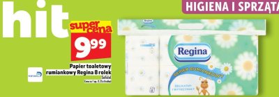 Papier toaletowy rumiankowy Regina 8 rolek promocja w TOPAZ