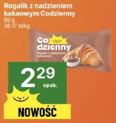 Rogalik z nadzieniem kakaowym Codzienny promocja w Delikatesy Centrum
