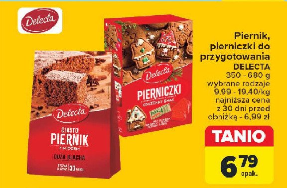 Ciasto korzenny piernik z miodem Delecta duża blacha promocja