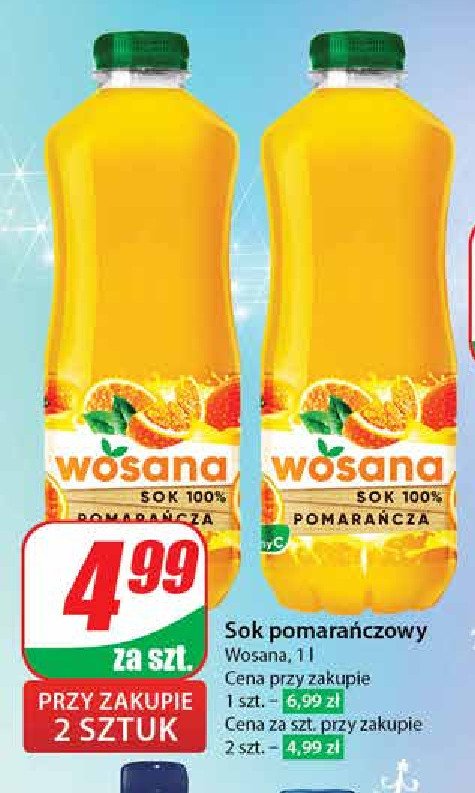 Sok pomarańczowy Wosana promocja