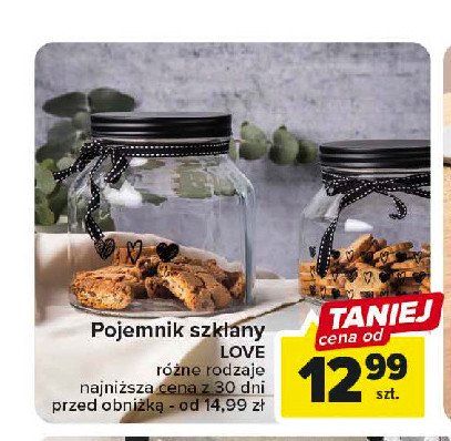 Pojemnik szklany love promocja