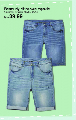 Bermudy męskie jeans 32/46-42/58 promocja