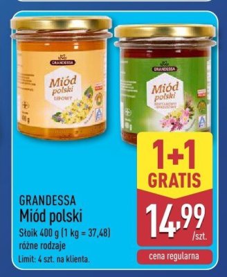 Miód polski GRANDESSA promocja w Aldi