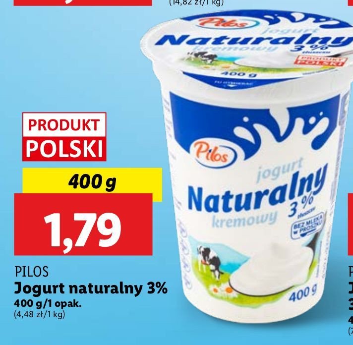 Jogurt naturalny Pilos promocja