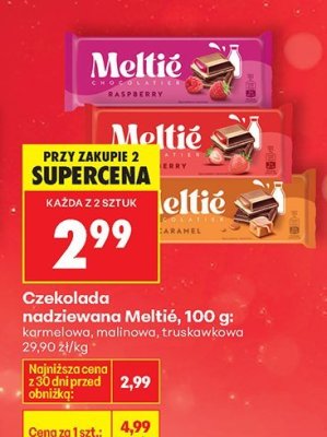 Czekolada nadziewana 100g truskawkowa promocja w Biedronka
