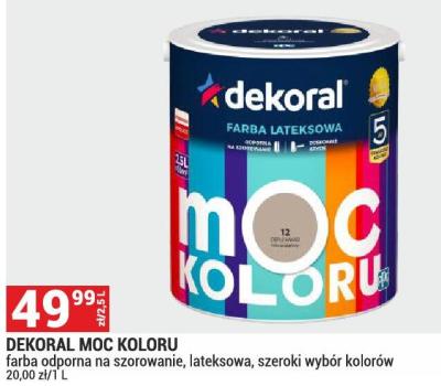 Farba Dekoral Moc Koloru promocja w Merkury Market