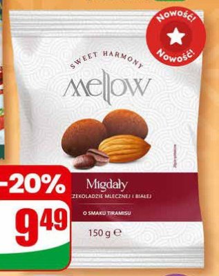 Migdały w czekoladzie o smaku tiramisu  promocja w Dino
