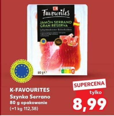 Szynka Serrano promocja w Kaufland