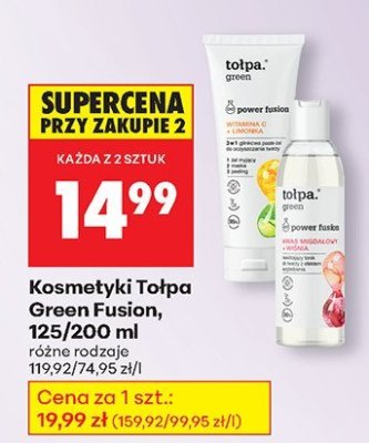 Kosmetyki Tołpa Green Fusion, 125/200 ml promocja w Biedronka