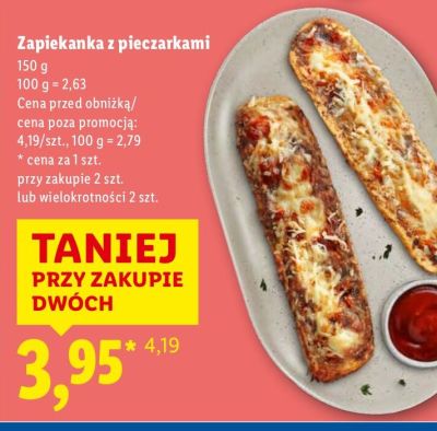 Zapiekanka z pieczarkami promocja w Lidl