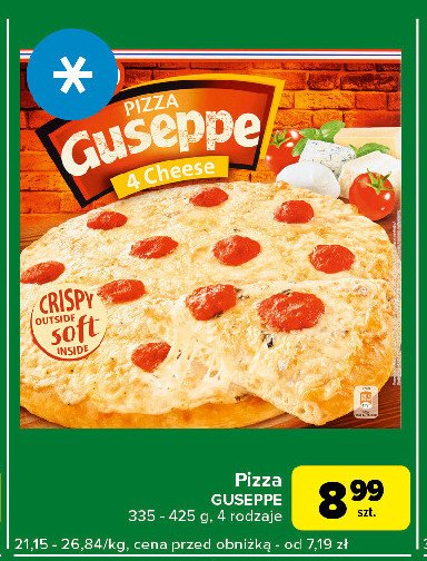 Pizza Guseppe 4 sery promocja w Carrefour Express