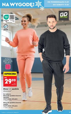 Spodnie dresowe damskie GO ACTIVE promocja w Biedronka