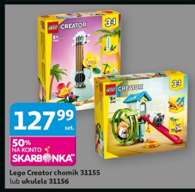 Lego Creator chomik 31155 lub ukulele 31156 promocja w Auchan