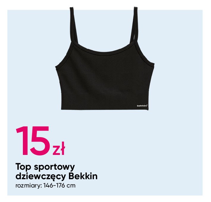 Top sportowy 146-176 cm Bekkin promocja w Pepco