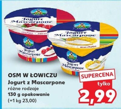 Jogurt z Mascarpone różne rodzaje promocja w Kaufland