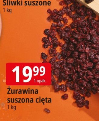 Żurawina suszona cięta promocja w Leclerc