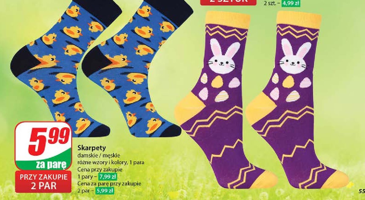Skarpety damskie promocja w Dino