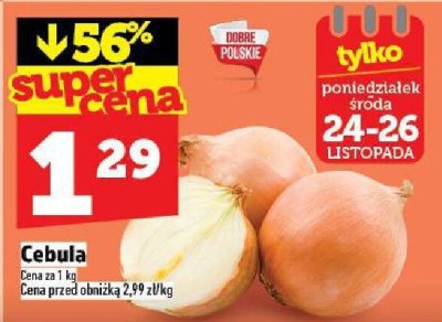Cebula promocja w TOPAZ