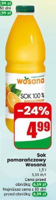 Sok pomarańczowy 100% promocja w Dino