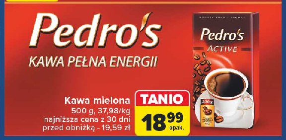 Kawa Pedro's active promocja w Carrefour