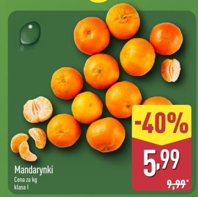 Mandarynki skrzynka promocja w Aldi