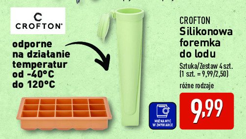Foremka na 15 kostek lodu Crofton promocja w Aldi