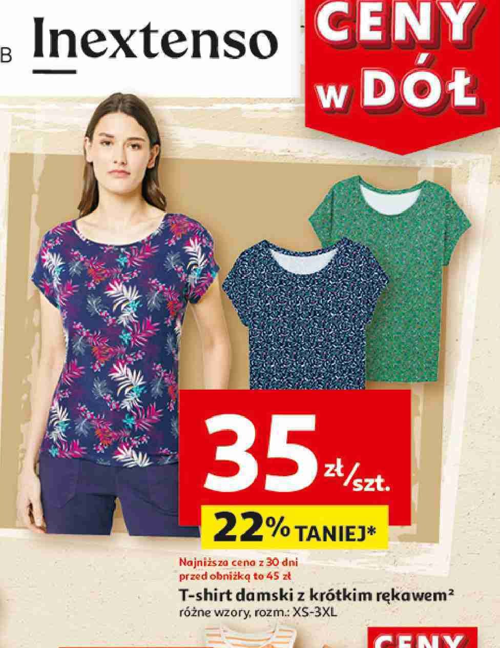 T-shirt damski z krótkim rękawem In extenso promocja