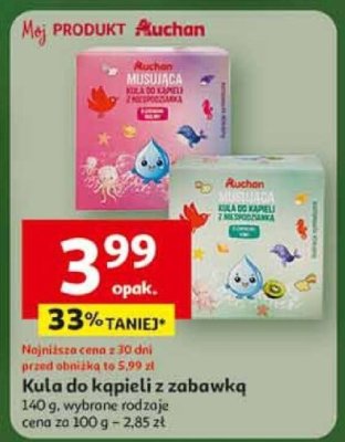 Kula do kąpieli z zabawką promocja w Auchan
