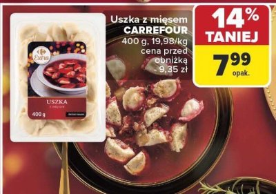 Uszka z mięsem CARREFOUR 400 g promocja w Carrefour