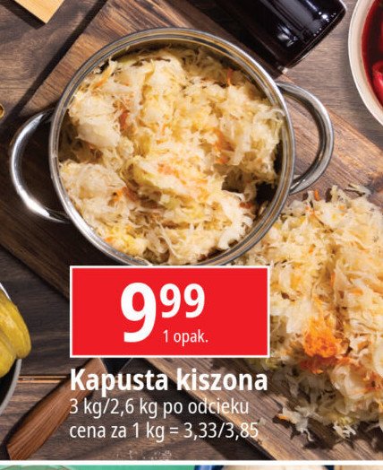 Kapusta kiszona promocja w Leclerc