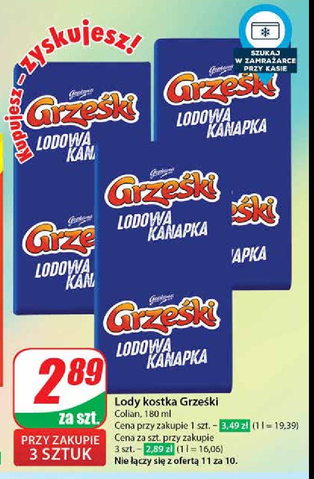 Lody Grześki promocja w Dino