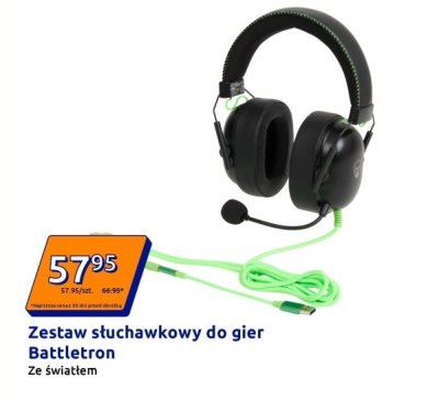 Zestaw słuchawkowy do gier ze światłem promocja w Action