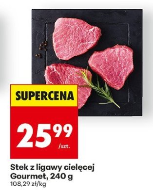 Stek z ligawy cielęcej Gourmet, 240 g promocja w Biedronka