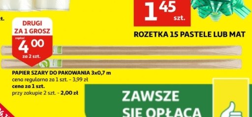 Papier do pakowania 3 x 0.7 m Auchan promocja